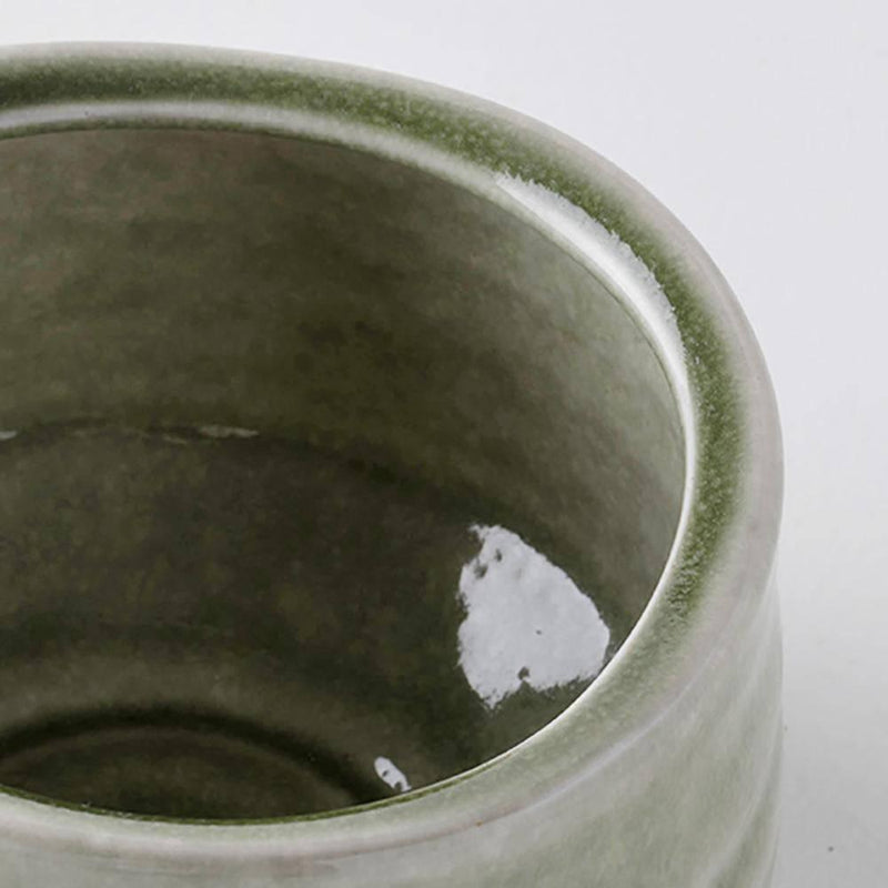 Olive Green Water Wave Soup Bowl - Eunaliving