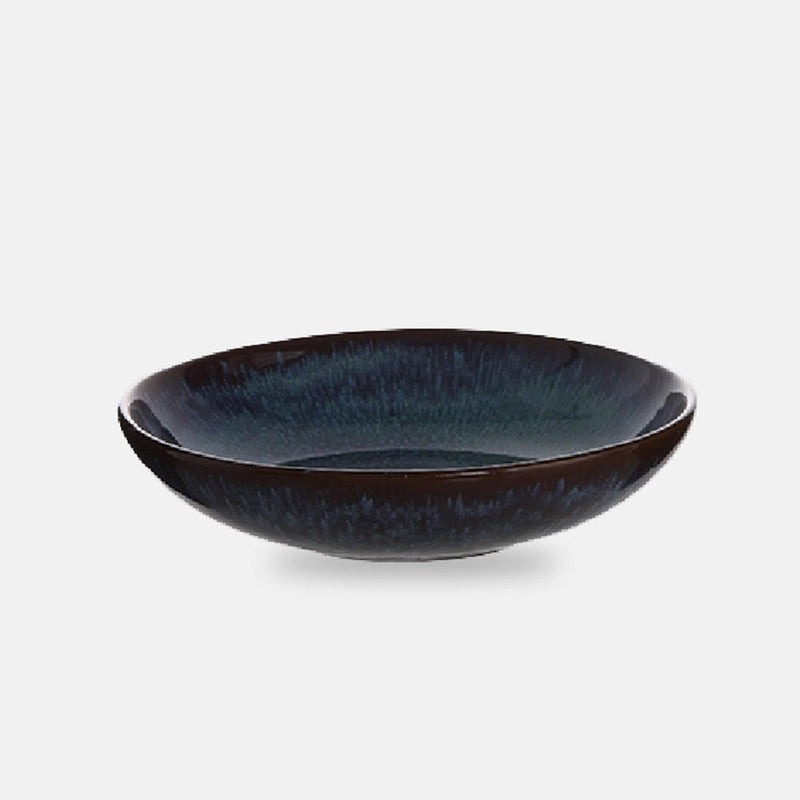 Peacock Pattern Kiln Glazed Ceramic Bowl - Eunaliving