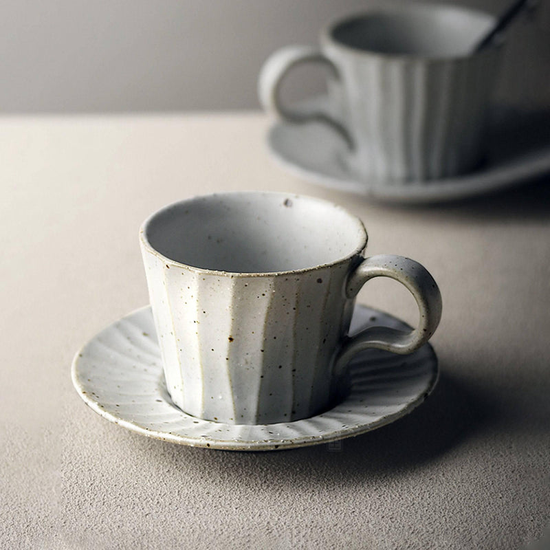 Retro Creative Coarse Pottery Coffee Mug Set - Eunaliving