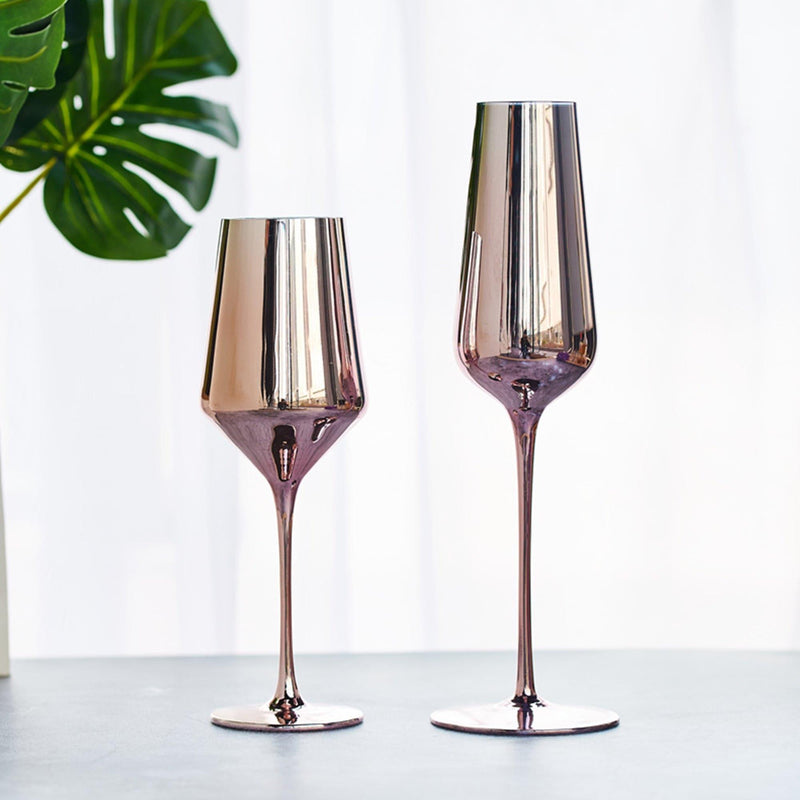 Rose Gold Champagne Glass - Eunaliving