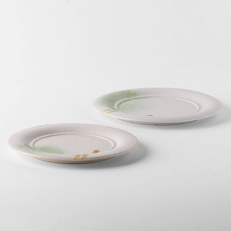 Sanho Hirano Wide Rim Plate Shallow Plate - Eunaliving