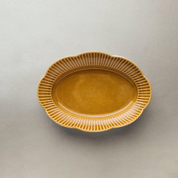 Scalloped Oval Plate - Eunaliving