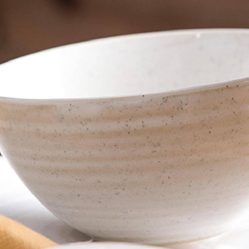 Simple Light Coloured Kiln Fired Bowl And Plate Set - Eunaliving