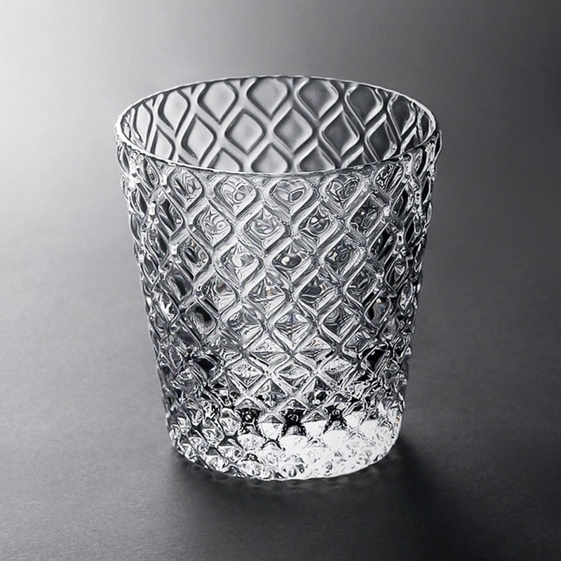 Simple Retro Embossed Glass Cup - Eunaliving