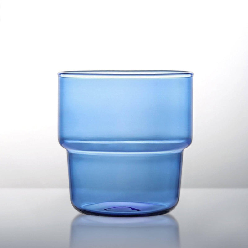 Simple Transparent Colored Glass Drink Cups - Eunaliving