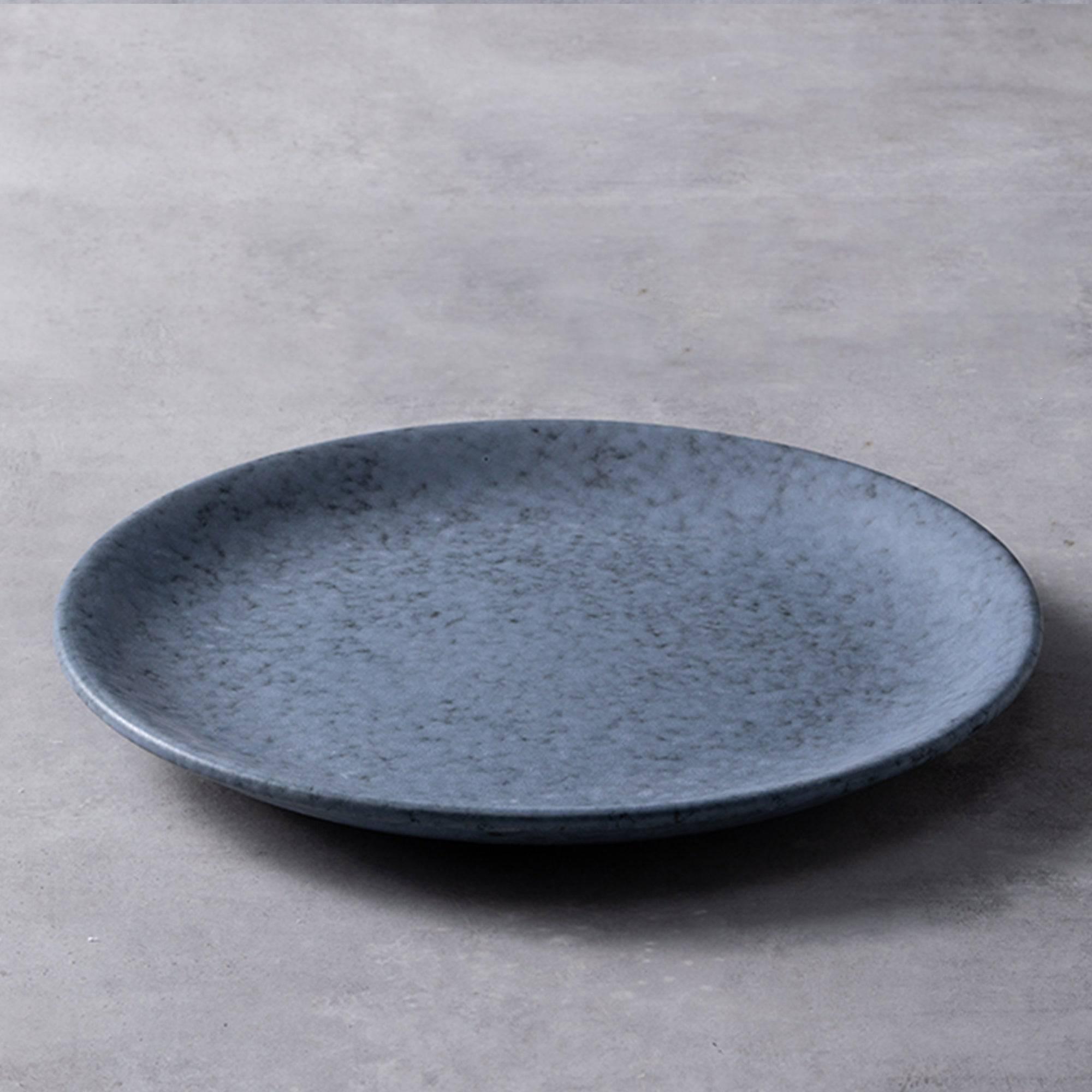 Euna - Lime Green Double Clay Glaze Fired Ceramic Plate – Eunaliving