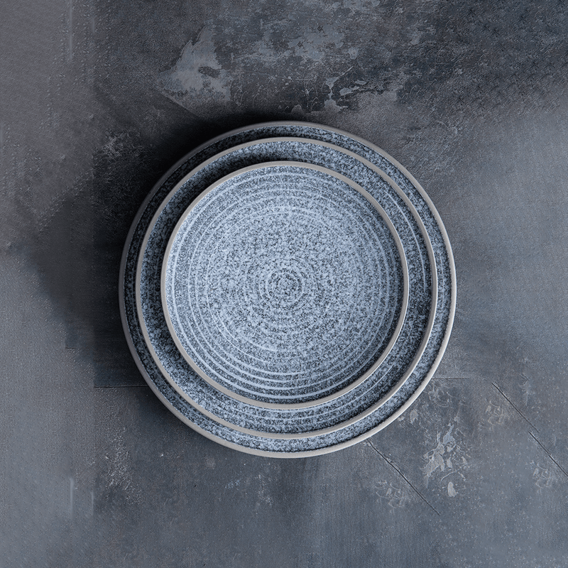 Spiral Stone-Textured Plate - Eunaliving