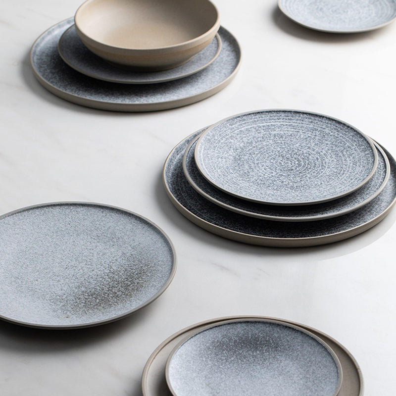 Spiral Stone-Textured Plate - Eunaliving
