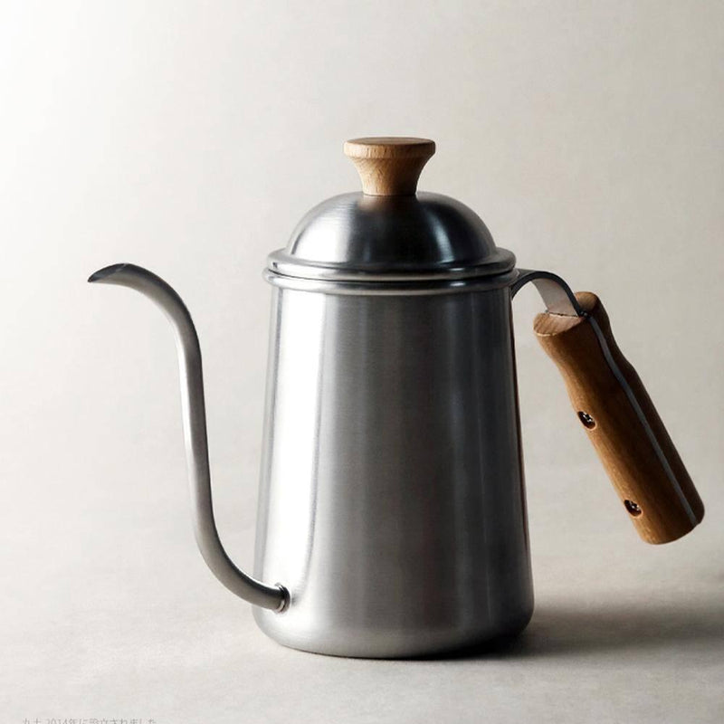Stainless Steel Japanese Wooden Handle Coffee Pot - Eunaliving