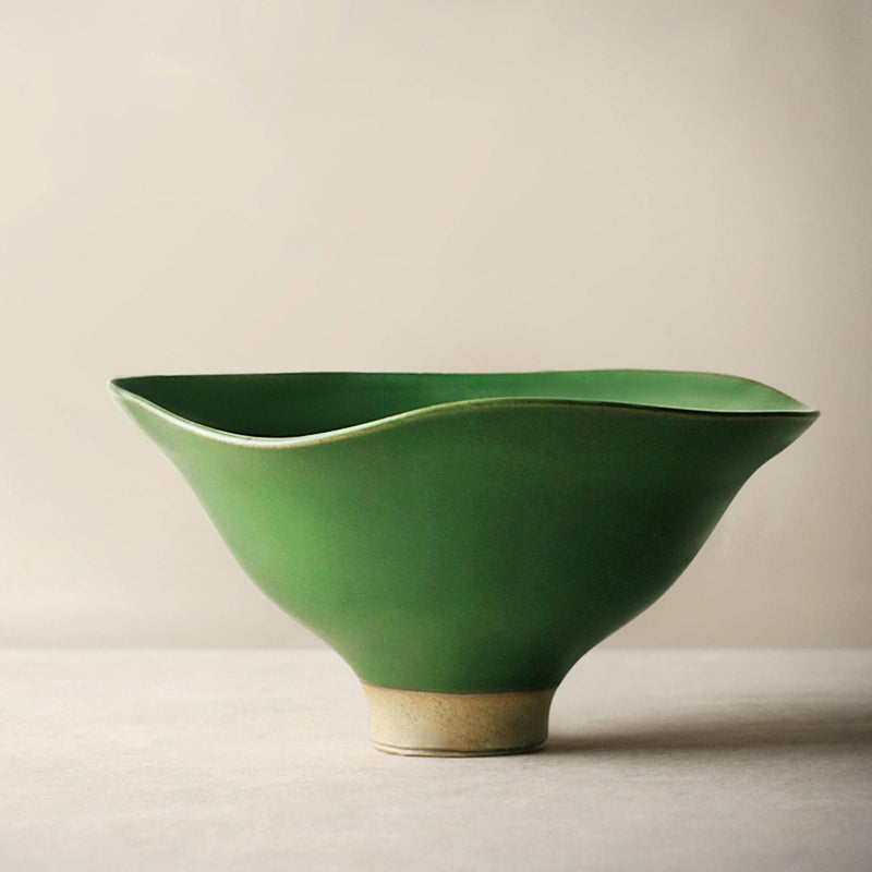 Uneven-Edged Pottery Bowl - Eunaliving