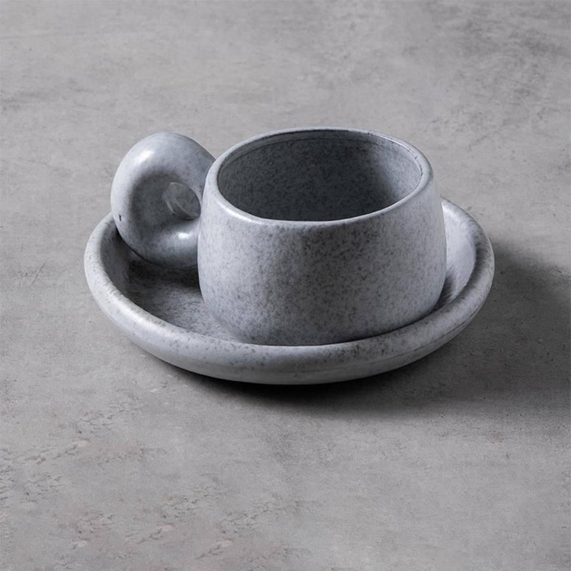 Vintage Ceramic Clay Mug With Large Ears - Eunaliving