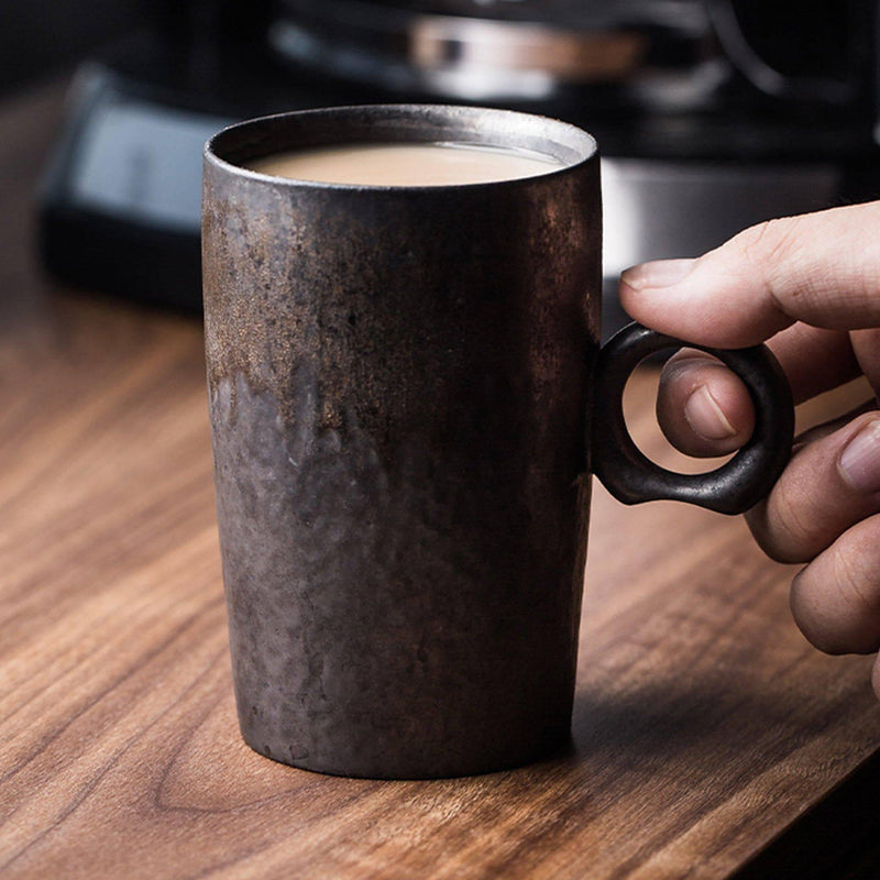 Vintage Gilt Mug Latte Cup Hand Punch Cup - Eunaliving