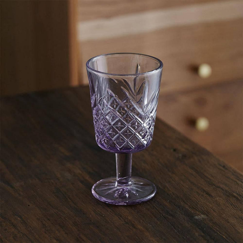 Vintage Glass Carved Cup - Eunaliving