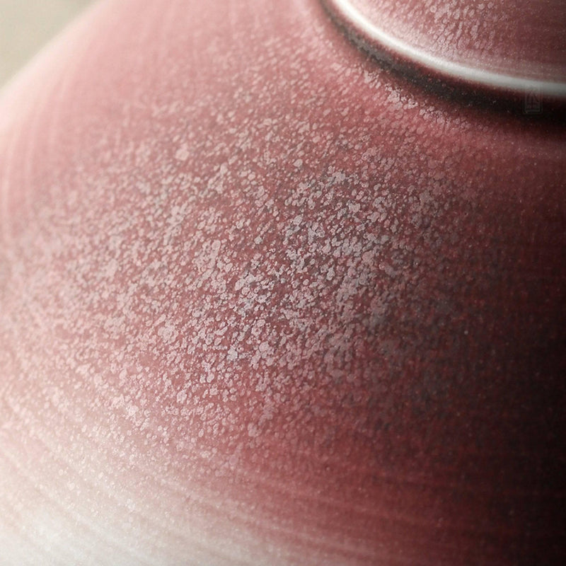 Vintage Handmade Pink And Purple Ceramic Bowl - Eunaliving