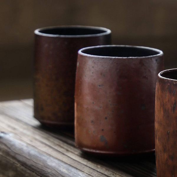 Vintage Rough Pottery Zen Tasting Cup - Eunaliving