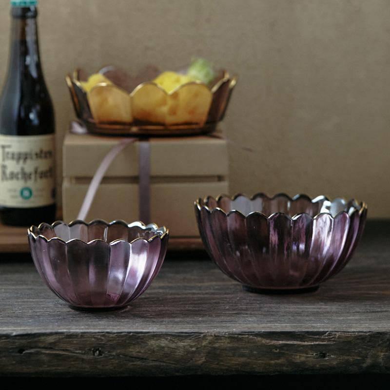 Vintage Secret Amethyst Glass Dinnerware Set - Eunaliving