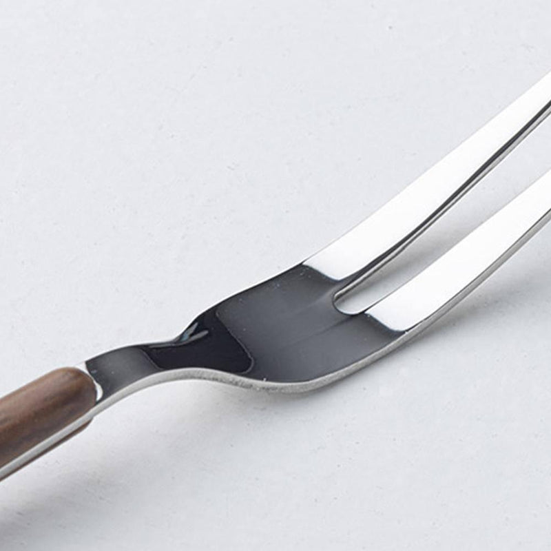 Walnut Stainless Steel Fork Spoon - Eunaliving