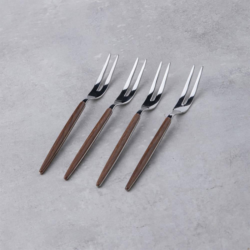 Walnut Stainless Steel Fork Spoon - Eunaliving
