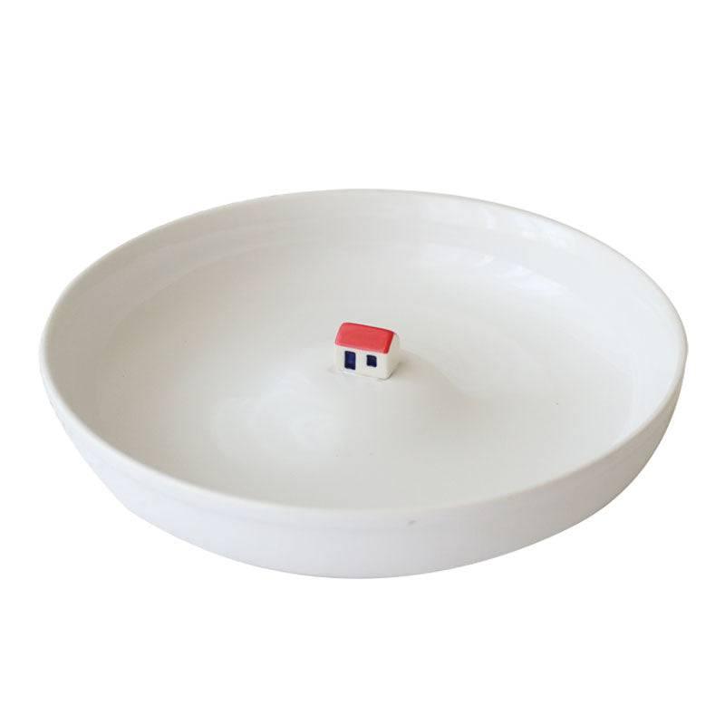 Warm Home Small House Abstract Dinner Plate - Eunaliving