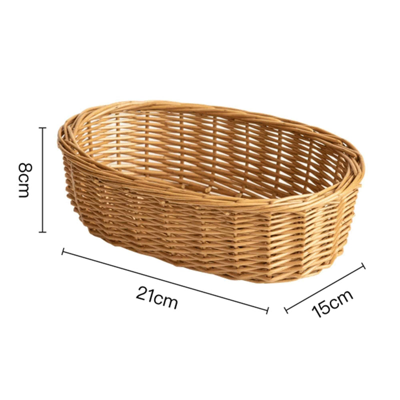 Wicker Kitchen Storage Bread Fruit Basket - Eunaliving