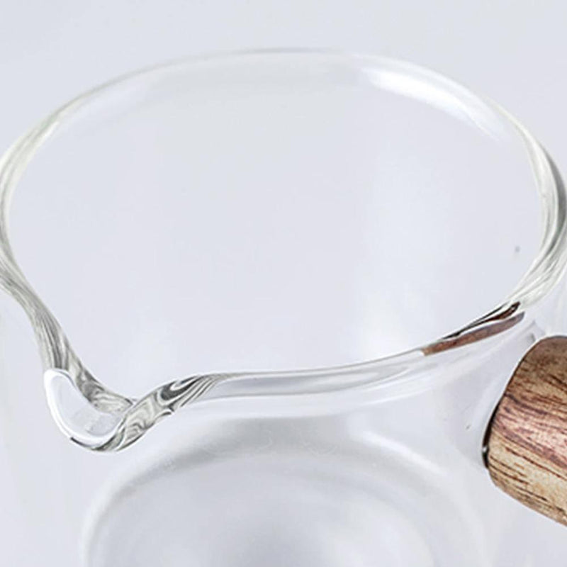 Wooden Handle Transparent Mist Small Milk Cup - Eunaliving